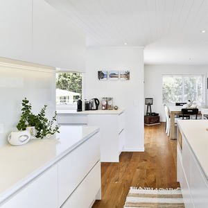 ตู้ครัว HDF สีขาวและไม้ติดผนังหรูหราแบบ cameroon ติดผนัง - Product Image 6