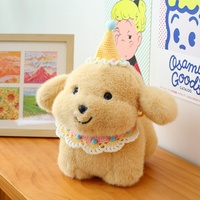 Coussin en peluche chiot Golden Retriever, oreiller doux en coton PP, jouet en peluche dessin animé pour dormir