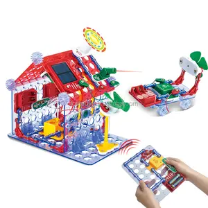 DIY Physical Experiment Electronics Circuit Assembly Building Blocks Kit STEM Educational Science Construction Toys for Kids