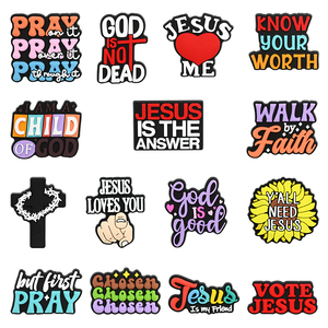 Sản Phẩm Mới 2025 Tự Làm Phim Hoạt Hình Giày Charms Chúa Giêsu Loạt Cá Nhân Giày Charms Cho Giày Charms Phụ Kiện - Product Image 2