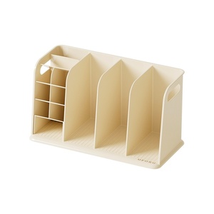 Soporte <span class=keywords><strong>de</strong></span> Escritorio para Libros <span class=keywords><strong>de</strong></span> Plástico ABS para Estudiantes, <span class=keywords><strong>Almacenamiento</strong></span> Compartimentado, Gran Capacidad, Diseño con Divisiones, Portaplumas Integrado - Product Image 1