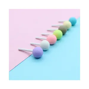 Lollipop de resina de caramelo de simulación, abalorios de resina de caramelo de macarrón para muñeca de relleno de limo, funda de teléfono artesanal Diy, llavero con horquilla