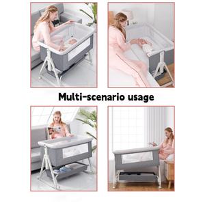 Rocking Style 3-In-1 Wieg Bed Bed Bed Sleeper 6 Niveaus Verstelbaar En Beweegbare Bed Wieg Voor Baby - Product Image 3