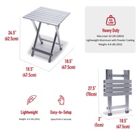 Outdoor tragbarer Eierrolltisch Picknick faltbar Outdoor Wandern Aluminium-Camping-Tisch