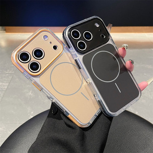 เคสโทรศัพท์แม่เหล็กแบบกระจกกล้องดีไซน์ดั้งเดิมสำหรับ iPhone 17 16 15 14 Pro Max พร้อมกรอบเลนส์สีสันสดใสแบบด้านและฝาหลัง - Product Image 2