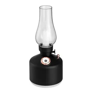 Humidificador de tiempo Retro de 280ML, generador de niebla silencioso, lámpara rociadora, carga por USB, ultrasónico, purificador de aire