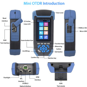 Ftth 1310/1550Nm Fibra Activa Mini Optical Otdr <span class=keywords><strong>Tester</strong></span> Machine Precio de fibra óptica con adaptador FC/SC - Product Image 4