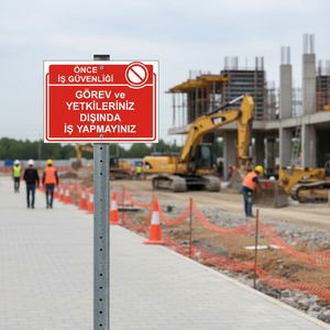 Señal de Seguridad Vial Reflectante: No Realizar Tareas y Autoridades Fuera de Sus Complementos Laborales - Product Image 3