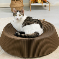 Griffoir pour chat en carton ondulé interactif, pliable et déformable, vente en gros du fabricant