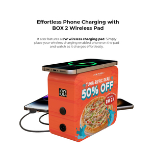 Y2 Power BOX 2 Stazione di Ricarica Desktop per Telefoni Cellulari con Ricarica Wireless e Cavi 3 in 1 per Ristoranti Caricatore Rapido per Telefoni - Product Image 6