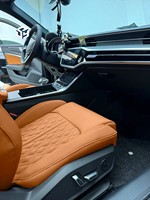 Accessoires automobiles : Housse en cuir personnalisée pour sièges sport de course, Siège baquet RS6 Sport pour Audi A3 A4 A5 A6 A7 Q5 Q7 Q8 – Amélioration