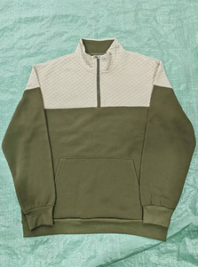 Männer Zwei Farbe 1/4 Reiß verschluss Sweatshirts Benutzer definiertes Logo Mode Herbst Outdoor Sweatshirts - Product Image 6
