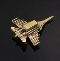 Sky Fighter Brass Artisanat Ornements Jeu Animation Avion En Laiton Collection Jouet Cadeau