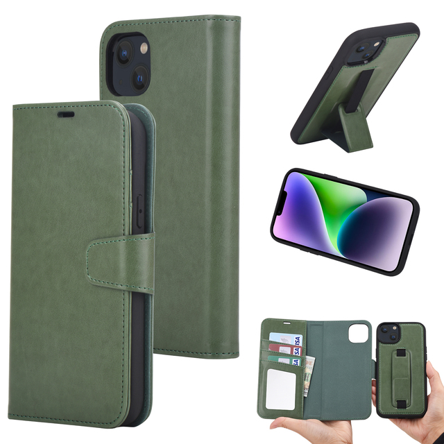 Custom LOGO Leather Wallet Mobile Phone Cases Magnetic Shockproof Card Holder Phone Cover for Iphone 15 14 13 12 11 Pro Max Case