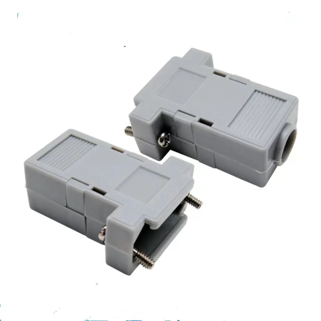 Housing for D-SUB9pin 15 pin 25pin 26pin 37pin 44pin 50pin connector plastic ABS UL94HB Gray color Black color