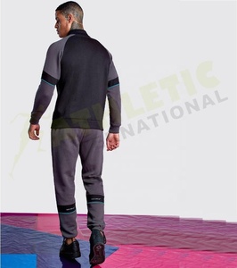 Venta caliente de moda Slim Fit hombres chándal para entrenamiento desgaste cómodo pulóver chándales conjuntos Material personalizado 2023 - Product Image 2