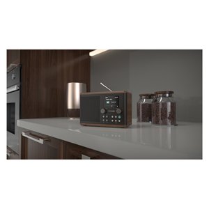 Radio CLASSIC <b>H4</b> Dab+ Coffee black e Walnut 252983 - Product Image 4
