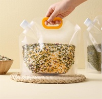 Sacs d'emballage réutilisables en PET avec pochette souple et bec verseur pour le camping, les spiritueux, les jus, l'eau potable, le stockage de graines - Recyclables