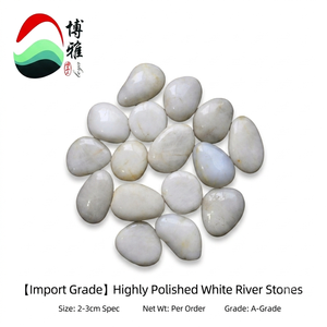 <span class=keywords><strong>Galets</strong></span> de rivière <span class=keywords><strong>blancs</strong></span> polis de qualité supérieure, pierres décoratives pour aquarium, jardin, aménagement paysager, pots de fleurs - Product Image 1