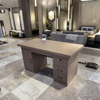 Bureau moderne extensible pour la maison ou le bureau Bureau avec panneau en bois conçu pour le travail du personnel Mobilier en métal pour l'école, l'hôpital et l'hôtel