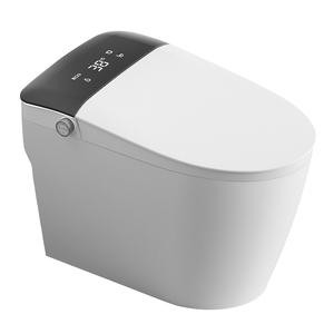 Ensemble de cuvette de toilette intelligente en porcelaine avancée placard à <span class=keywords><strong>eau</strong></span> allongé avec fonction de télécommande monté au sol pour salle de bain - Product Image 2