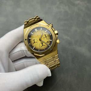 Montre mécanique pour homme 2025 Offre Spéciale avec bracelet en acier doré et fonction chronographe - Product Image 3