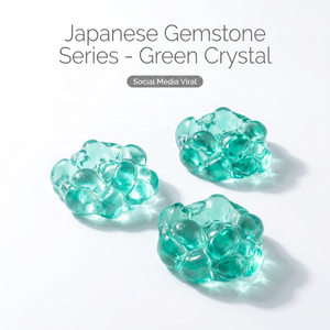 Japanese Handmade Green <b>Crystal</b> <b>Ball</b> Squishy Maltose Slow Rebound TPR Soft Vent Toy Stress Relief Squeeze Toy for Kids - Product Image 2