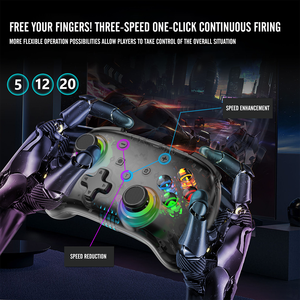 Nouvelle tendance manette de jeu Portable pour <span class=keywords><strong>Switch</strong></span> Console contrôleur de jeu sans fil <span class=keywords><strong>Joypad</strong></span> réveil automatique manette en métal - Product Image 2