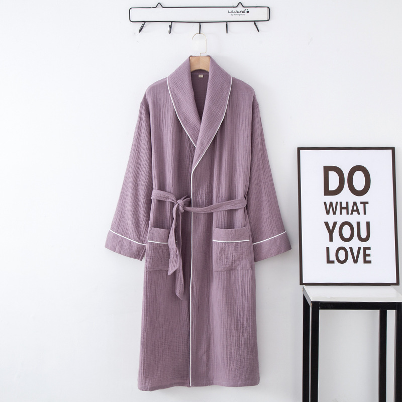 Nightgown with purple belt