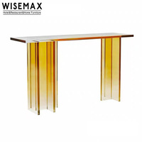 Meubles WISEMAX, style nordique, meubles d'hôtel, table d'entrée en acrylique, console murale rectangulaire créative pour salon