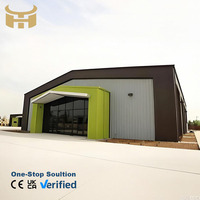 Bâtiment d'entrepôt industriel en structure acier PEB, atelier métallique, hangar avec structure en acier Q345B haute résistance