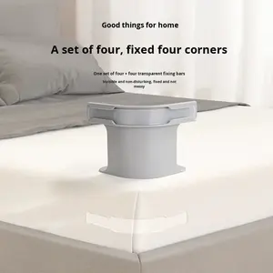 Modern Adjustable PP Plastic Sheet Belt Fasteners Heavy-duty Clamps for Living Room Bedding Support Rods Single Tier - Product Image 5