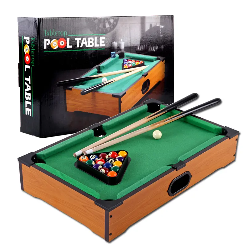 Harga Pabrik Penjualan Laris Bola Billiard Snooker Mini untuk Anak-anak Dalam Ruangan Meja Mainan Papan Permainan Kayu