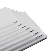Feuille de plastique PP pure blanche épaisse de 1 à 100 mm, plaque PP