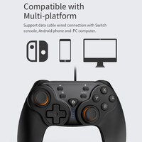 Controlador de juegos inalámbrico DOBE Gamepad inducción de vibración 6-Axis Gyro Joystick para N-Switch Android PC accesorios de juego