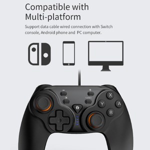Controlador de juegos inalámbrico DOBE <span class=keywords><strong>Gamepad</strong></span> inducción de vibración 6-Axis Gyro Joystick para N-Switch <span class=keywords><strong>Android</strong></span> PC accesorios de juego - Product Image 4