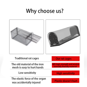 Saijzek yükseltilmiş OEM/ODM yüksek etkili duyarlı büyük kullanımlık katı ABS plastik çevre dostu hiçbir öldürmek insancıl canlı fareler fare - Product Image 5