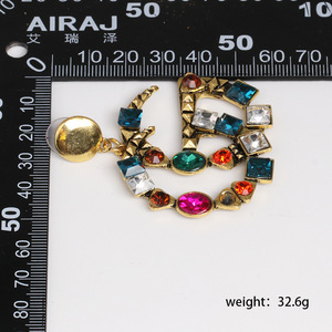 Pendientes de Geometría Simple al por Mayor para Mujer, Moda 2020, Pendientes Largos Dorados - Product Image 2