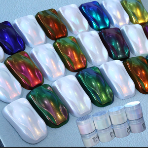 Poudre de pigment <span class=keywords><strong>effet</strong></span> caméléon Aurora pour peinture automobile - Pigment de peinture automobile bleu violet avec <span class=keywords><strong>effet</strong></span> miroir bonbon, pigment chromé - Product Image 3