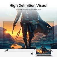 Adaptateur HDMI vers VGA actif UGREEN avec prise audio 3,5 mm, HDMI mâle vers VGA femelle jusqu'à 1080P pour PC, ordinateur portable, Ultrabook, Raspberry