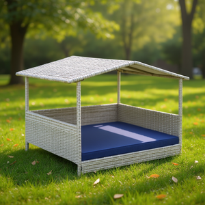 Db Modern <b>Dog</b> <b>House</b> Wicker <b>Outdoor</b> Waterproof Large Pet Furniture For Cats And <b>Dogs</b> All Seasons - Product Image 2