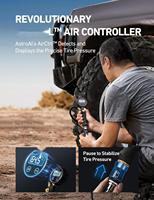 HF102-15 Heavy-Duty Multi-Functional ABS Compressor 12V Auto Inflatable Air Pump Tire Pressure Monitor Emergency Light