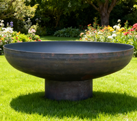 Bol à feu d'extérieur en demi-sphère robuste, fabriqué en Chine, pour brûler du bois, idéal pour la cour, le patio et le jardin
