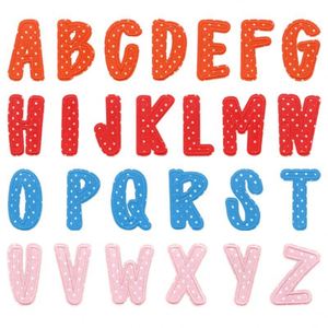 สติกเกอร์ติดเอง ลายปักทวิลล์ ลายจุดหลากสี ตัวอักษรปัก สำหรับเสื้อผ้า เคสมือถือ กระเป๋าเรียน หมวก หนังสือ ของตกแต่ง - Product Image 1