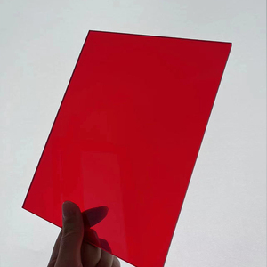 Polycarbonate màu đỏ tùy chỉnh nhựa PC ánh sáng khuếch tán tấm dẫn ánh sáng khuếch tán Bảng điều khiển - Product Image 1