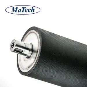 Customized Conveyor Brush Belt Cleaner Roller Textile Rubber Coated Roller