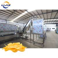Nieuwe LIJIE 100kg/uur Groente- & Fruit-aardappelchips productielijn 380/220V Lange levensduur