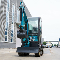 Mini pelle 1.8 tonnes Diesel petite pelle 1Ton 1.5T 2T nouvelle pelle chenillée accessoires Mini pelle pouce pelle ferme pelles