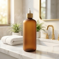Bouchon torsadé en bambou naturel écologique 20/410 24/410 avec bec verseur pour flacon de bouteille à presser pour huile capillaire et cosmétiques naturels