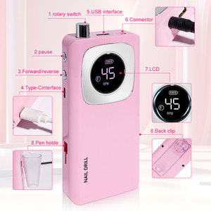 Écran d'affichage personnalisable <span class=keywords><strong>SUNKIN</strong></span> SK-ND-V4, polisseuse à ongles professionnelle pour salon, portable, rechargeable, sans fil - Product Image 4